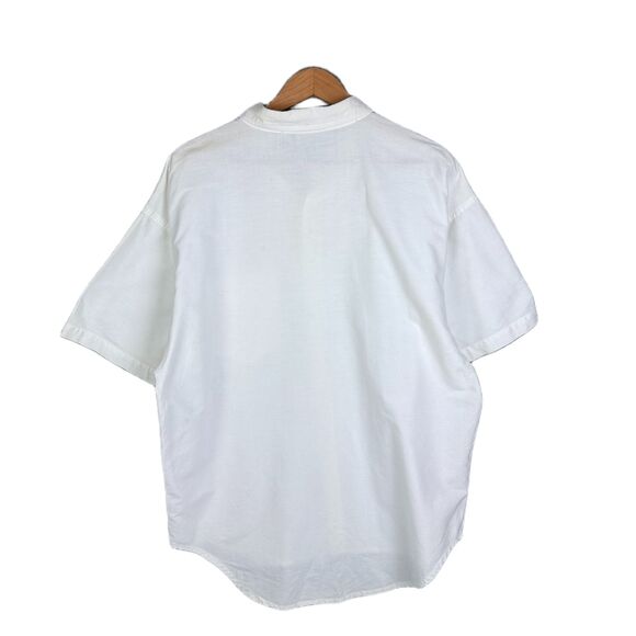 Vintage Quiksilver Button Down Shirt 90s Boxy Fit Embroidered Cotton Men’s XL - Picture 3 of 10